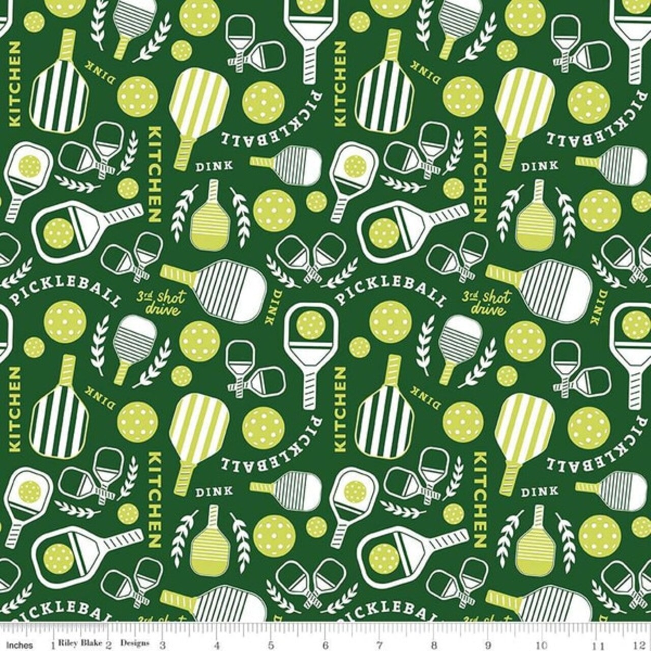 Main in Green (c16200-green) | Pickleball | My Mind's Eye | Riley Blake